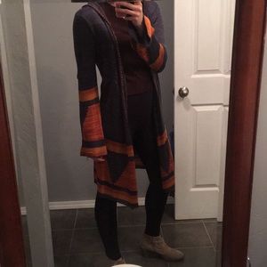 Double Zero Aztec print cardigan